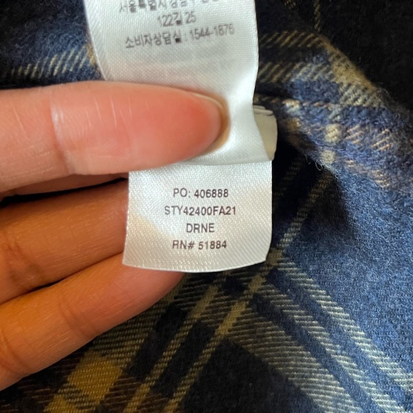 Patagonia Fjord Organic Cotton Flannel Shirt L Drifted Navy | Winter Layer - Picture 9 of 11